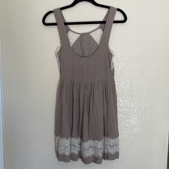 Free People Georgia Tan Taupe Lace Dress 2 Fiary Core - Picture 7 of 10